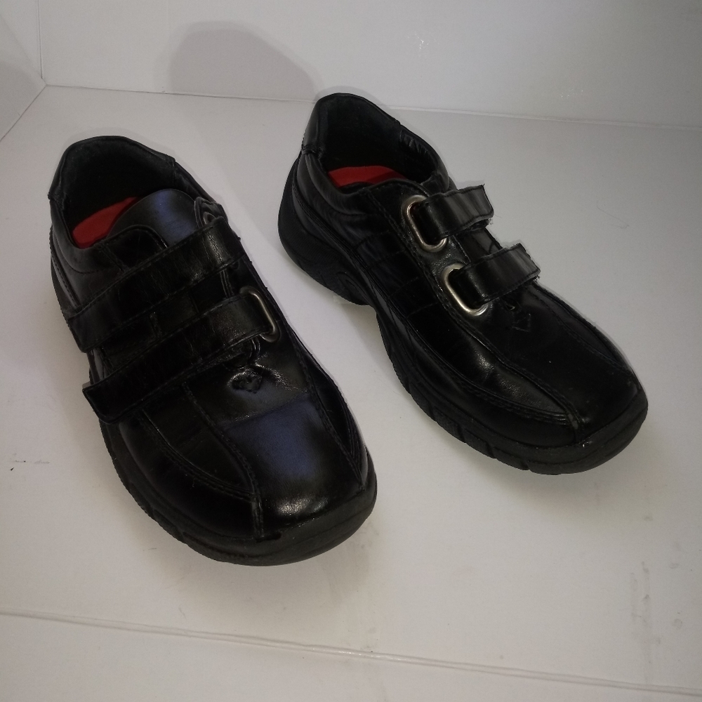 Good fellas boys black double Velcro strap…